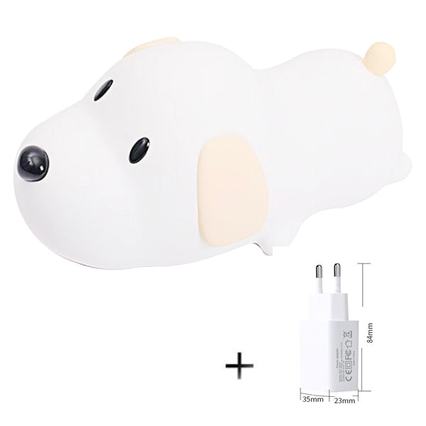 LED Night Light Silicone Dog Touch Sensor