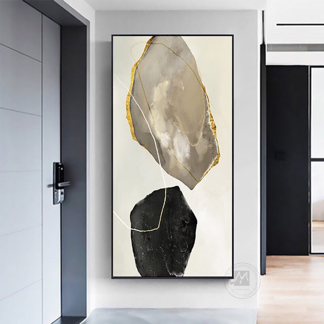 Large Wall Painting On Canvas Handmade Oil Vertical