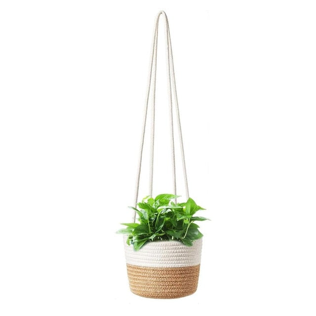 Garden Plant Hangers Rope Hanging Planter