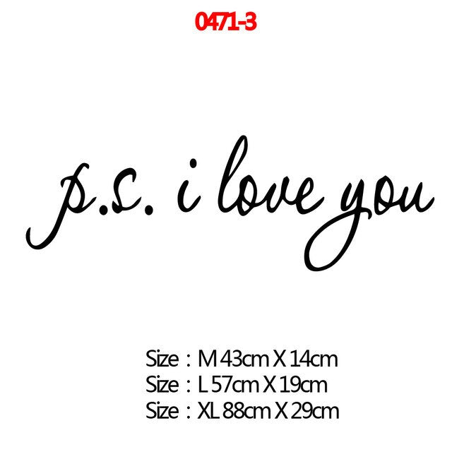 Romantic Love Always Forever Wall Sticker