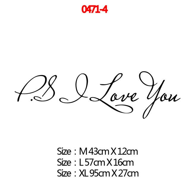 Romantic Love Always Forever Wall Sticker
