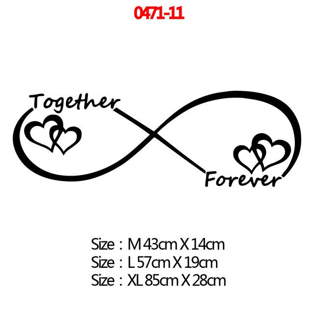 Romantic Love Always Forever Wall Sticker