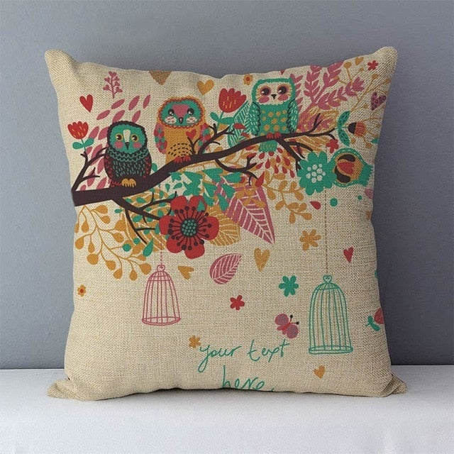 Cartoon Cushion Pillows Cotton Pillowcase