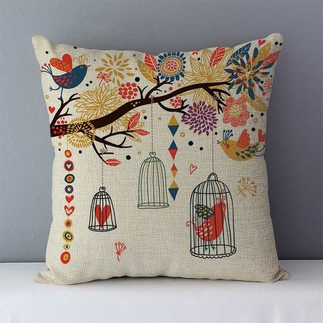 Cartoon Cushion Pillows Cotton Pillowcase