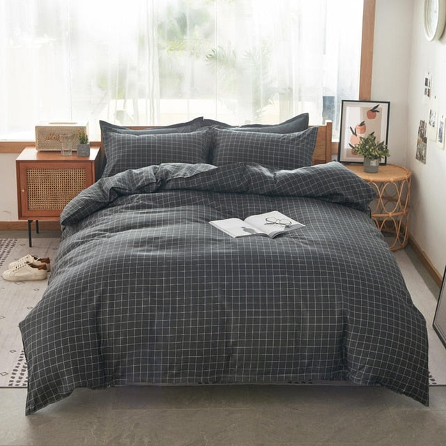 Textile Cyan Cute Cat Kitty Duvet Cover