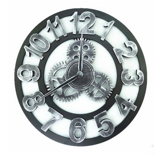 3D Retro Decorative Art Wall Clock
