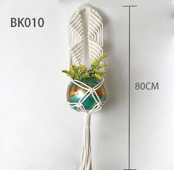 100% handmade macrame plant hanger pot
