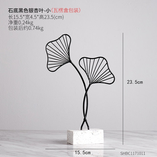 Creative Golden plant statue Crafts