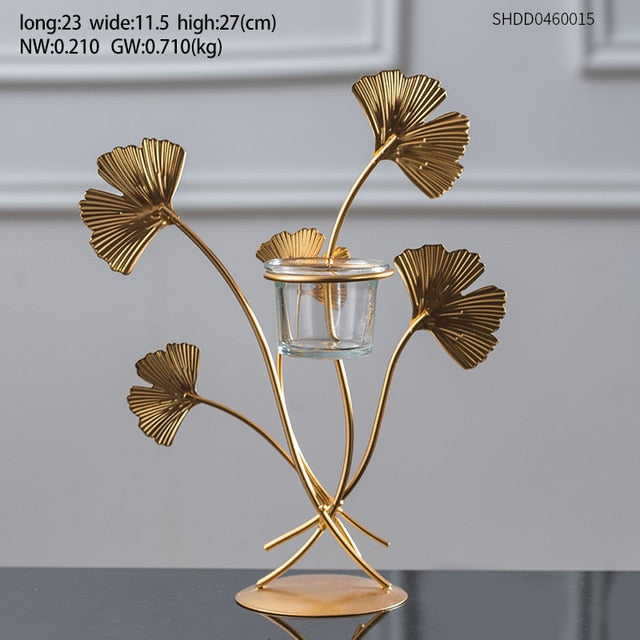 Creative Golden plant statue Crafts