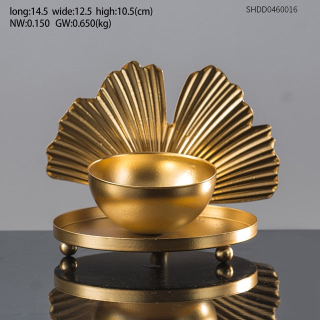 Creative Golden plant statue Crafts