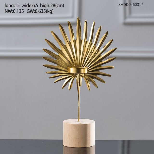 Creative Golden plant statue Crafts