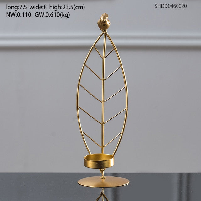 Creative Golden plant statue Crafts