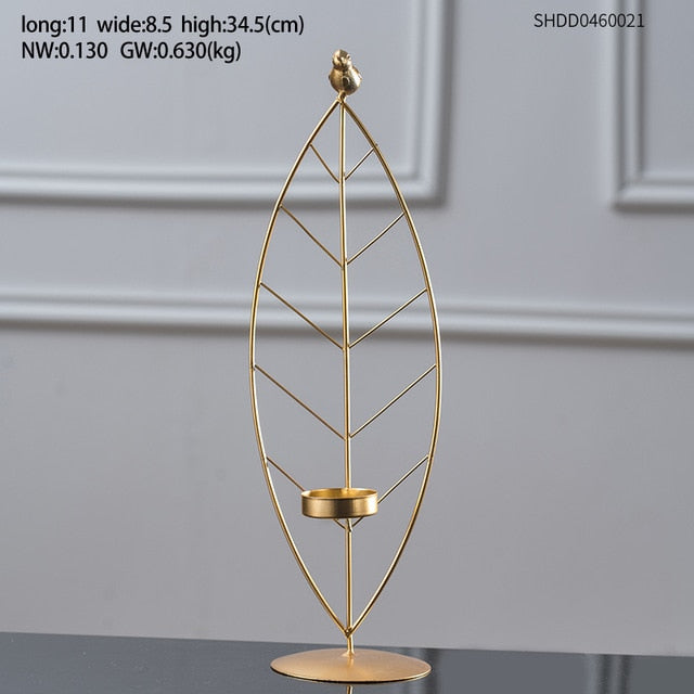 Creative Golden plant statue Crafts