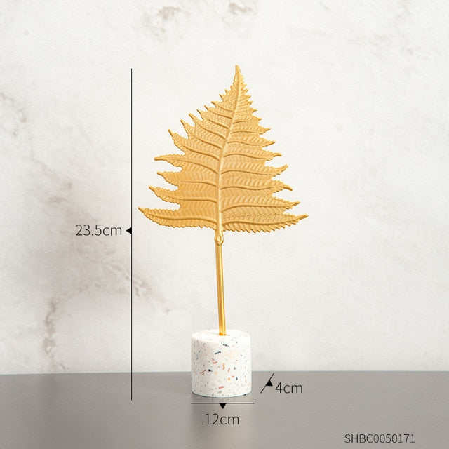 Creative Golden plant statue Crafts