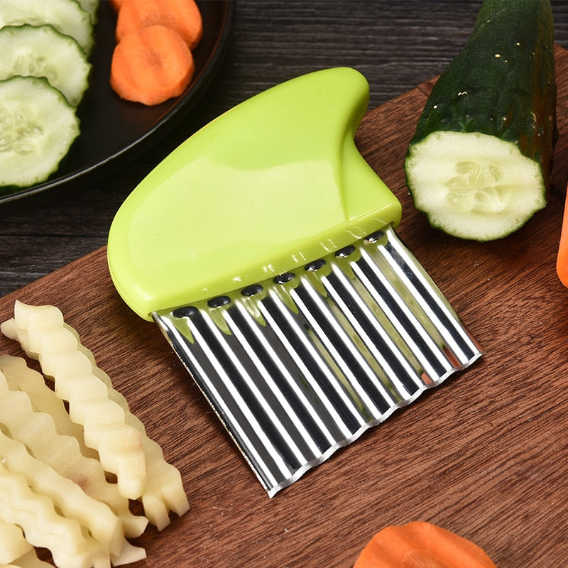 Potato Cutter Stainless Steel Wavy