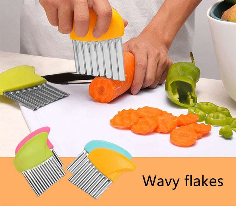 Potato Cutter Stainless Steel Wavy