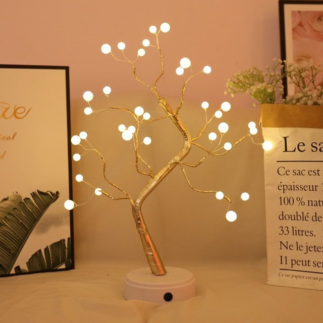 USB Fire Tree Light Copper Wire Lamps