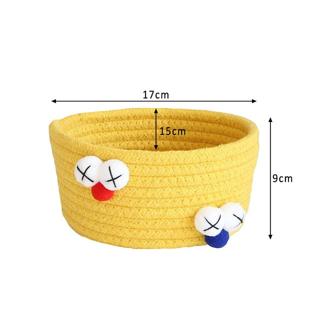 Cartoon Animals Hand Woven Storage Basket