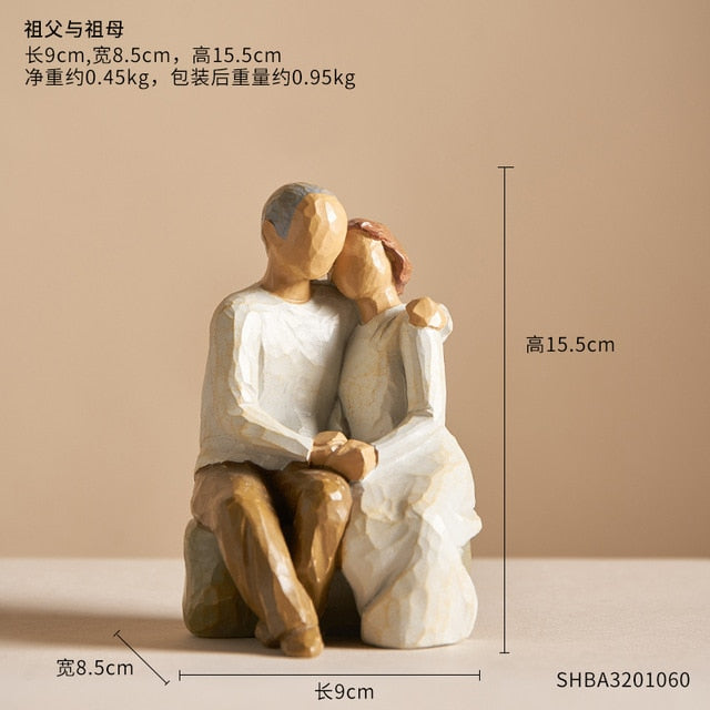 Home Decoration People Model Crafts