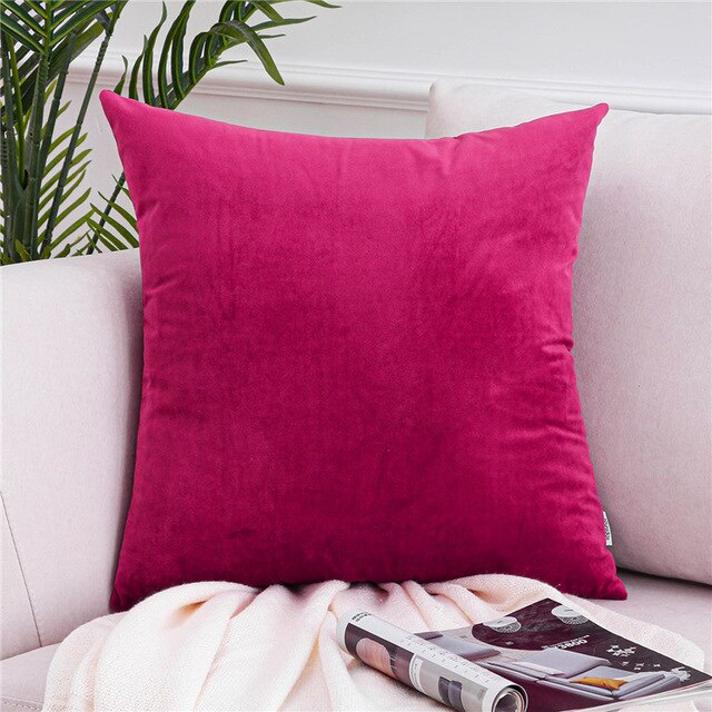 Velvet Pillowcases Soft Cushion Covers