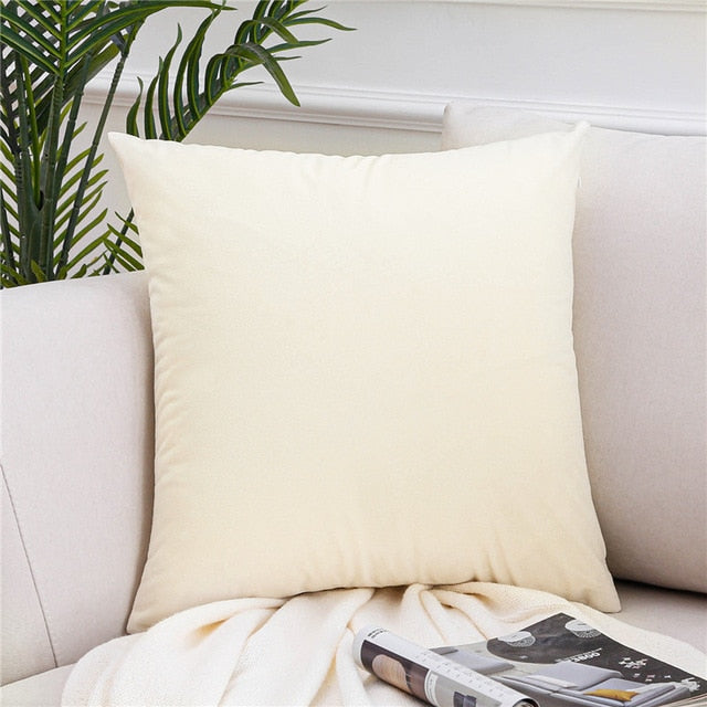Velvet Pillowcases Soft Cushion Covers