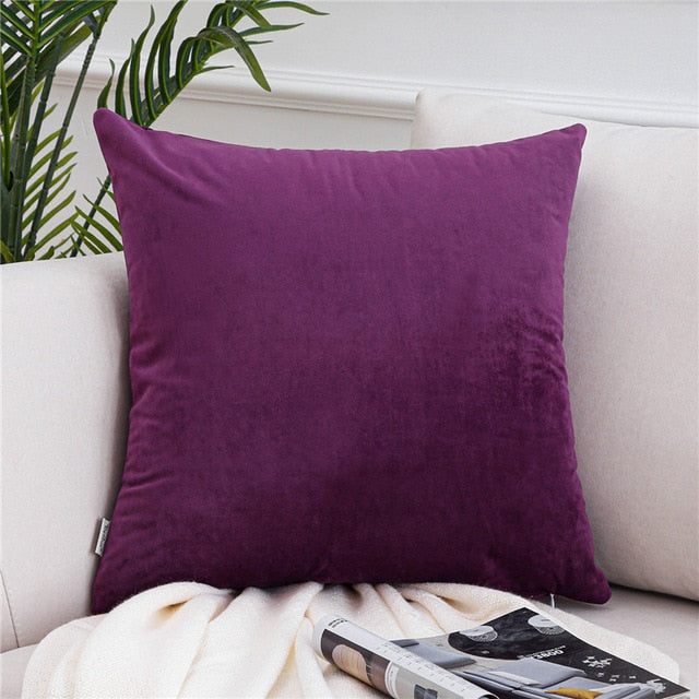 Velvet Pillowcases Soft Cushion Covers