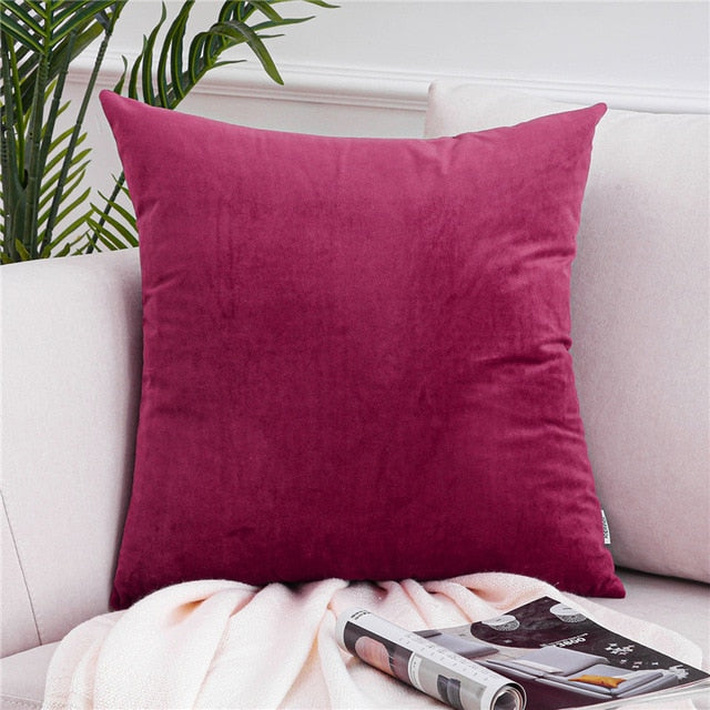 Velvet Pillowcases Soft Cushion Covers
