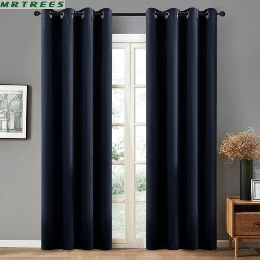 Thick Curtains Drapes Panel Fabric On the Window Panel