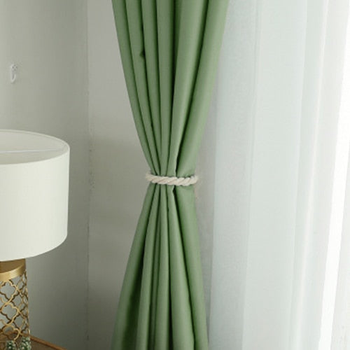 Thick Curtains Drapes Panel Fabric On the Window Panel