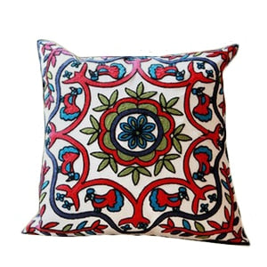 Hand-embroidered Sofa Decorative Pillow