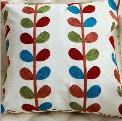 Hand-embroidered Sofa Decorative Pillow