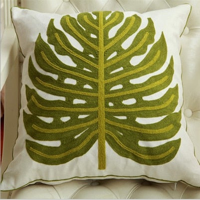 Hand-embroidered Sofa Decorative Pillow