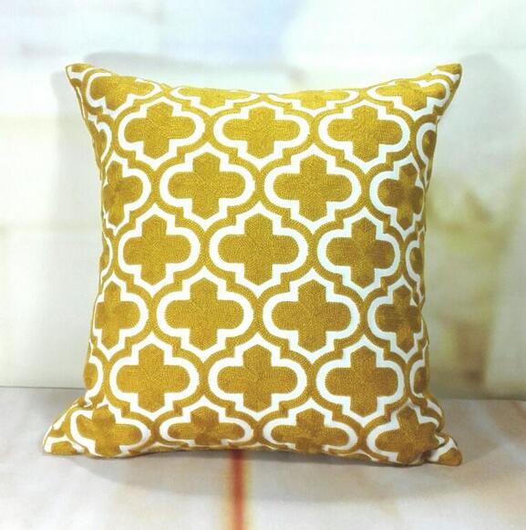 Hand-embroidered Sofa Decorative Pillow