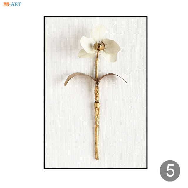 Minimalist Canvas Painting Prints Flower Poster