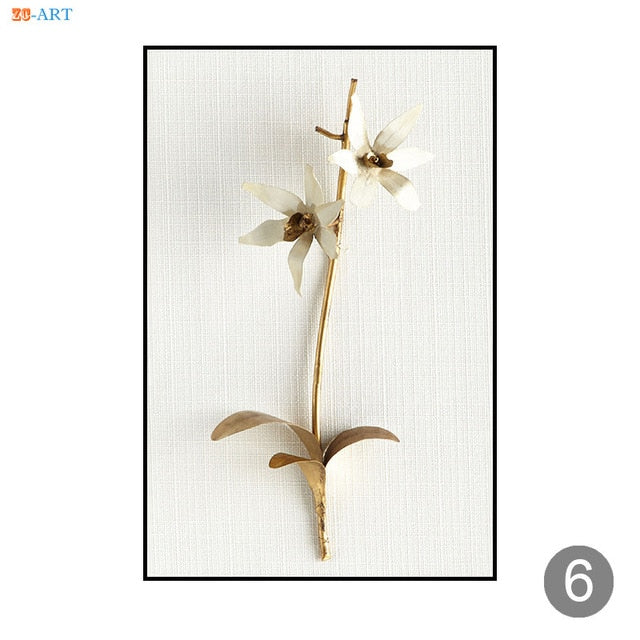 Minimalist Canvas Painting Prints Flower Poster