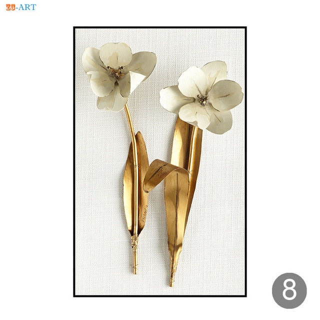 Minimalist Canvas Painting Prints Flower Poster