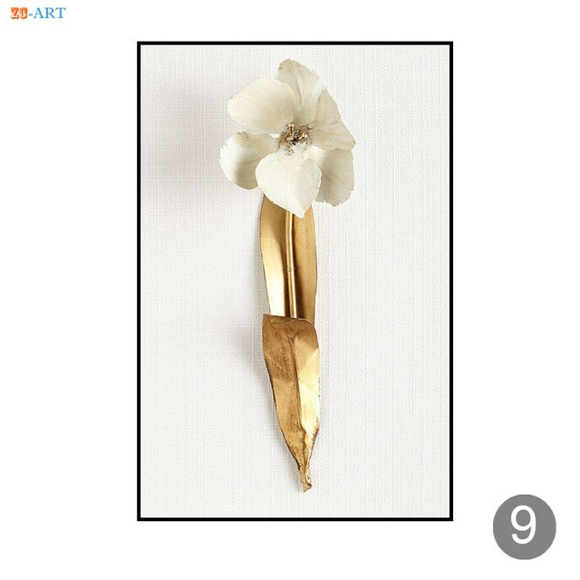 Minimalist Canvas Painting Prints Flower Poster