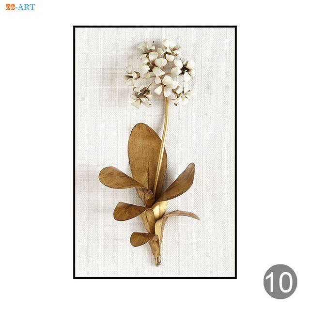 Minimalist Canvas Painting Prints Flower Poster