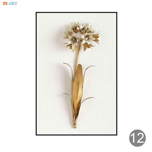 Minimalist Canvas Painting Prints Flower Poster
