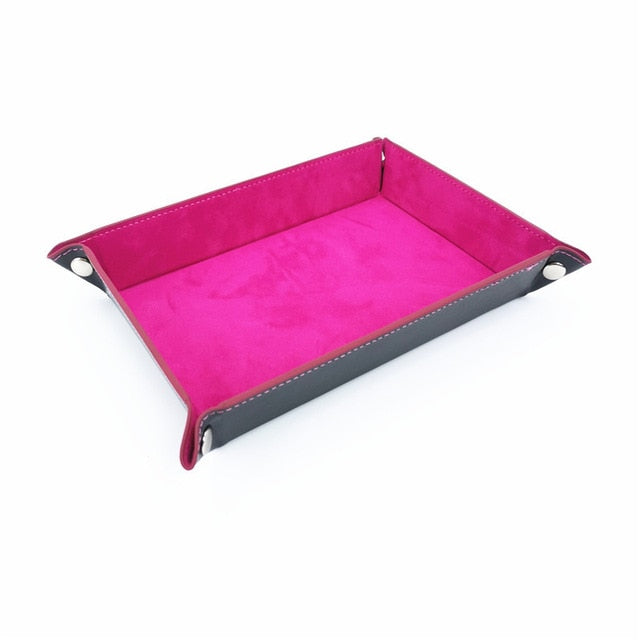 PU Leather Dice Trays Velvet Box