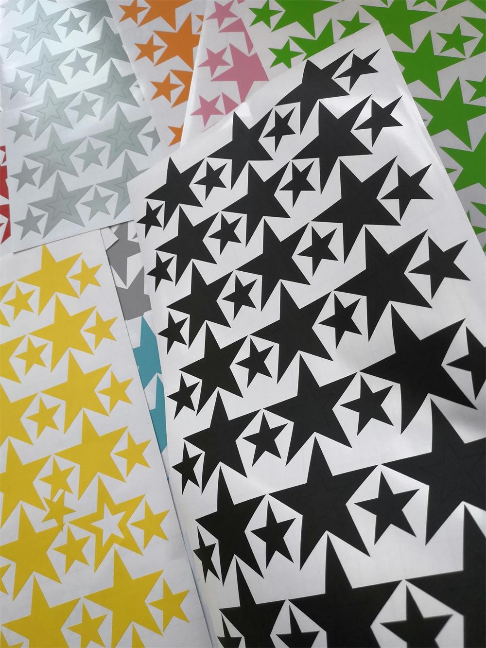 Hollow Stars Wall Sticker For Baby Nursery Rooms