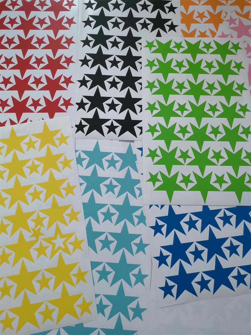 Hollow Stars Wall Sticker For Baby Nursery Rooms