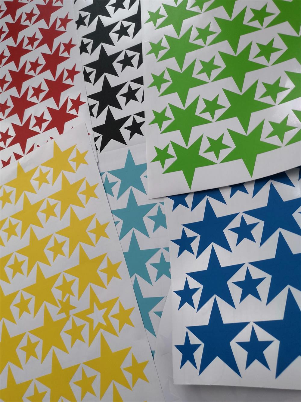 Hollow Stars Wall Sticker For Baby Nursery Rooms