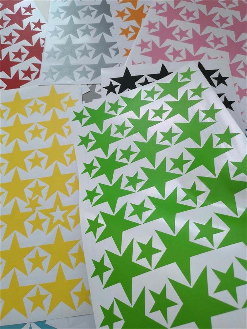 Hollow Stars Wall Sticker For Baby Nursery Rooms