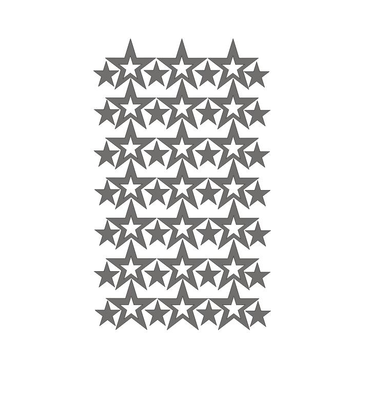 Hollow Stars Wall Sticker For Baby Nursery Rooms