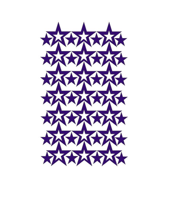 Hollow Stars Wall Sticker For Baby Nursery Rooms