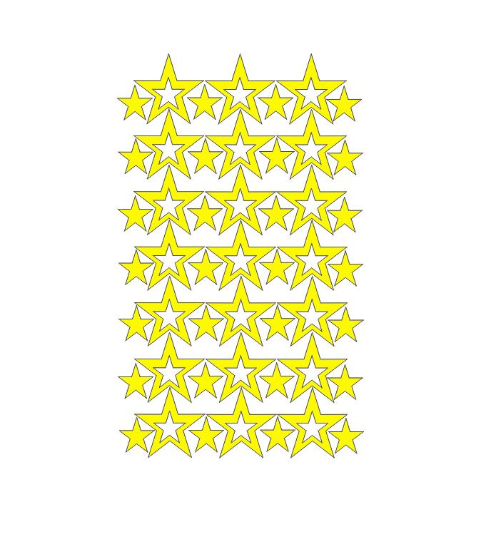 Hollow Stars Wall Sticker For Baby Nursery Rooms
