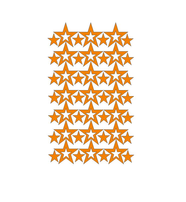 Hollow Stars Wall Sticker For Baby Nursery Rooms