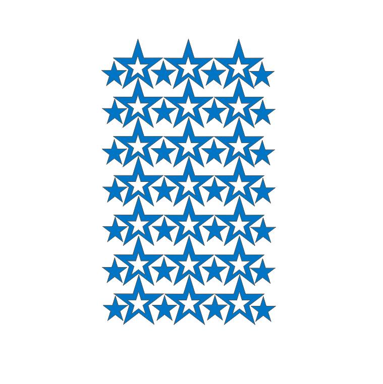 Hollow Stars Wall Sticker For Baby Nursery Rooms