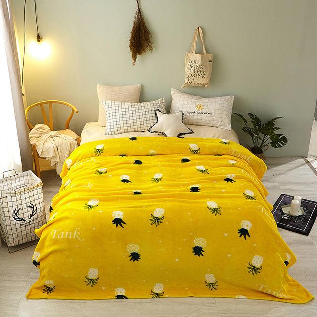 Fleece blankets coverlet